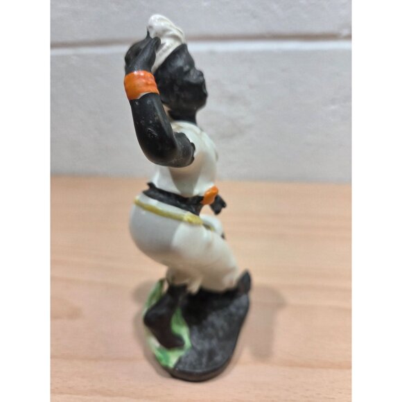Vintage Calypso Dancer Ceramic Figure Japan 5-1/2" Rare!  FLAWED - Picture 4 of 10